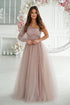 Robe longue model 192637 Bicotone